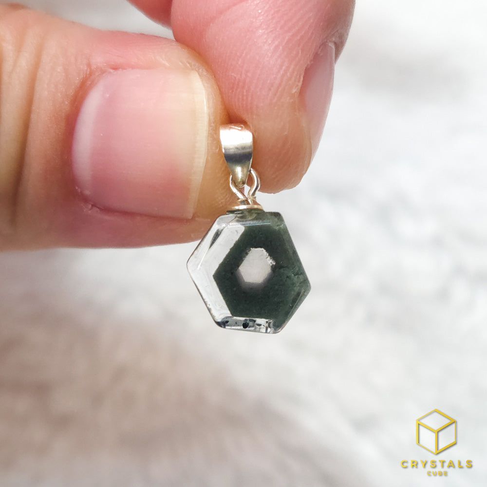 Green Phantom Quartz Pendant