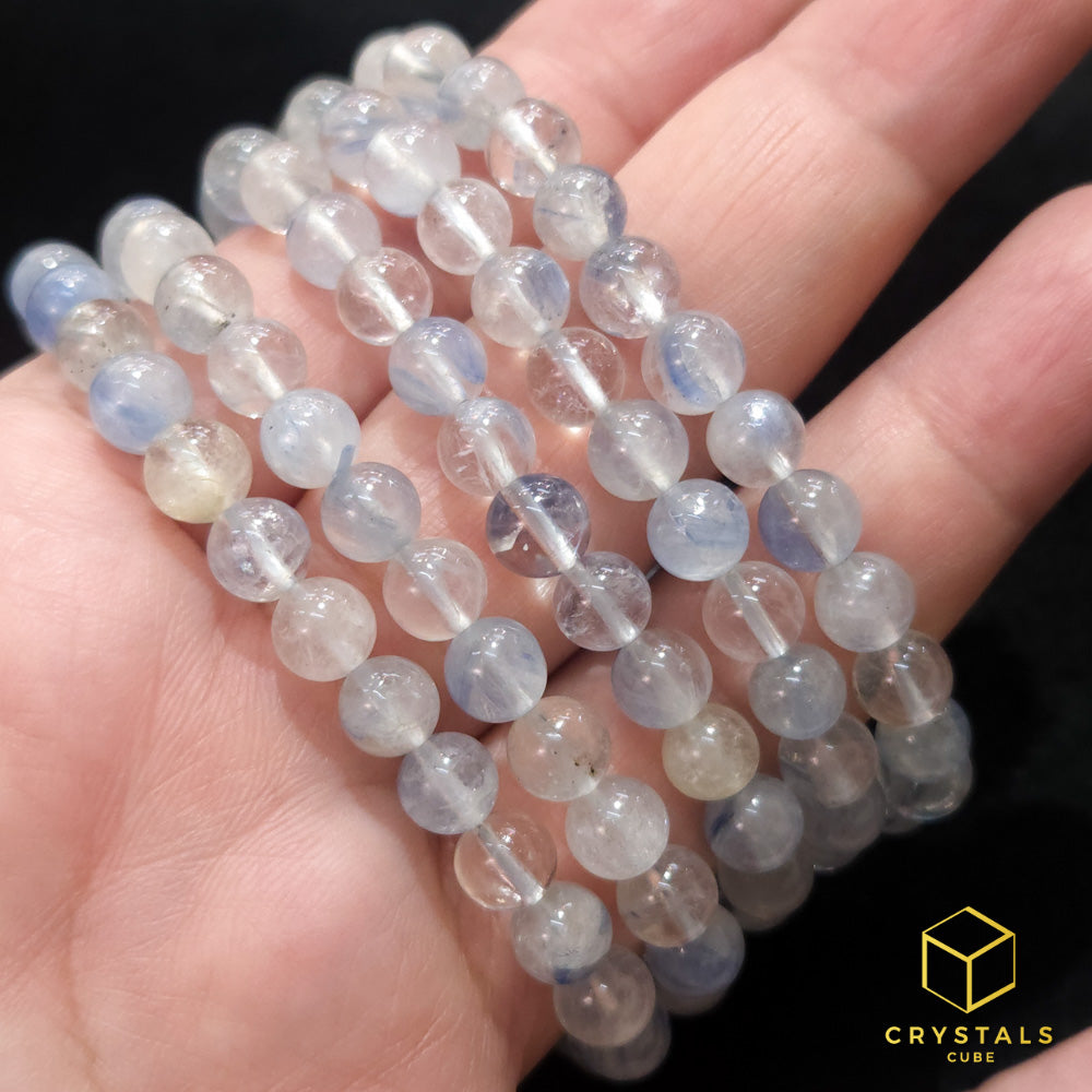 Blue Kyanite with Quartz Bracelet