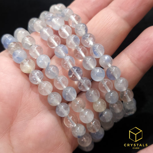 Blue Kyanite with Quartz Bracelet