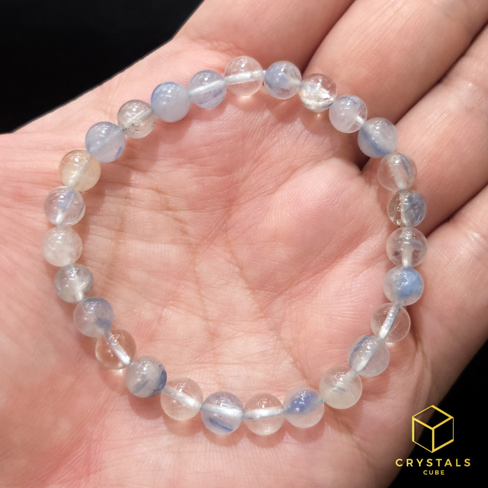 Blue Kyanite with Quartz Bracelet