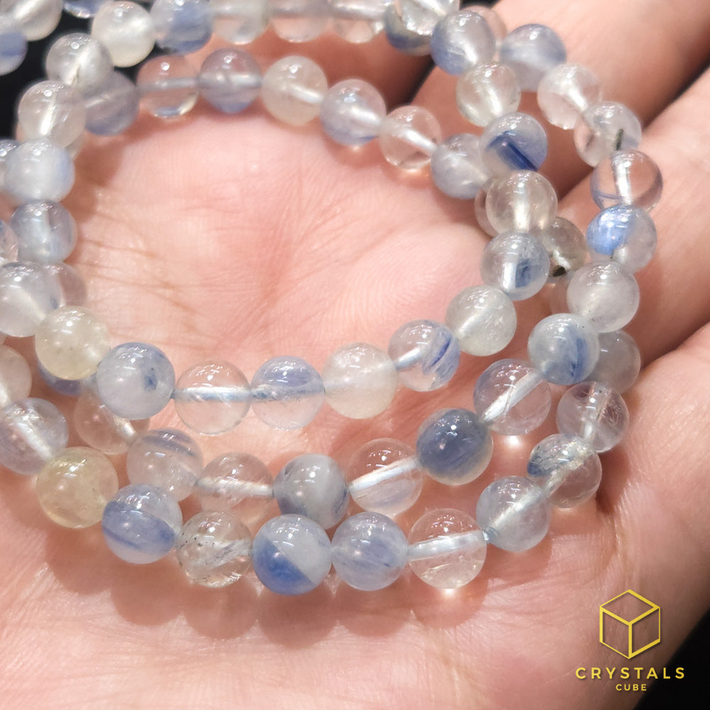 Blue Kyanite with Quartz Bracelet