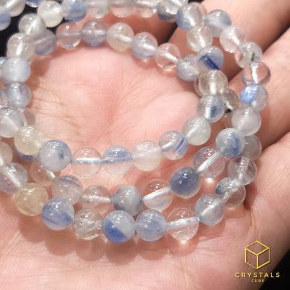 Blue Kyanite with Quartz Bracelet