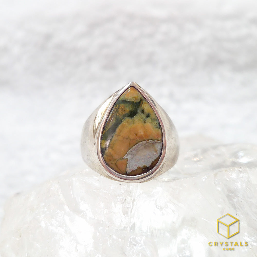 Rainforest Jasper (Rhyolite) Ring
