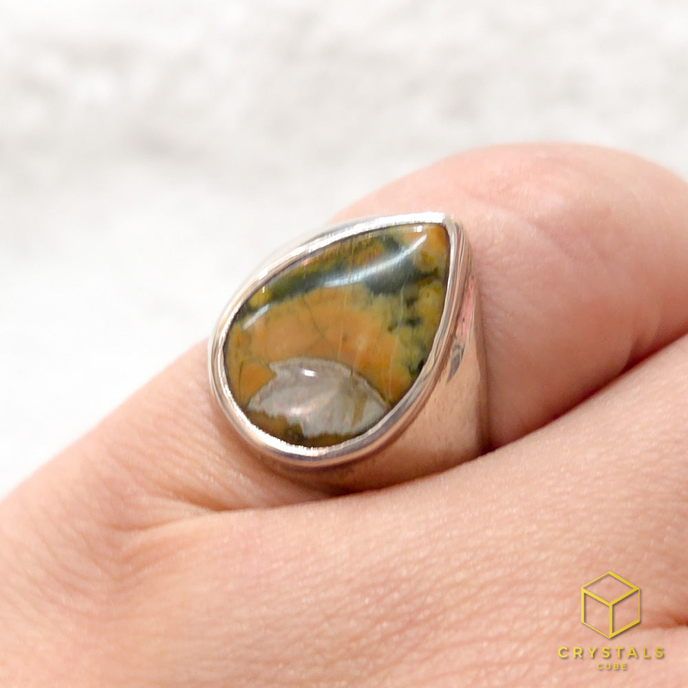 Rainforest Jasper (Rhyolite) Ring