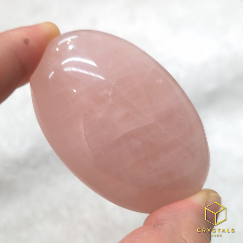 Rose Quartz Palm Stone