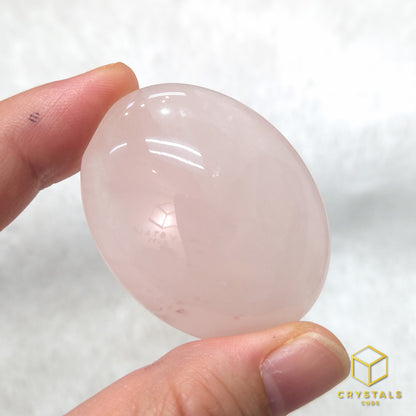 Rose Quartz Palm Stone - Mini