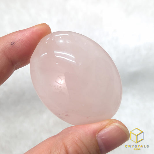 Rose Quartz Palm Stone - Mini