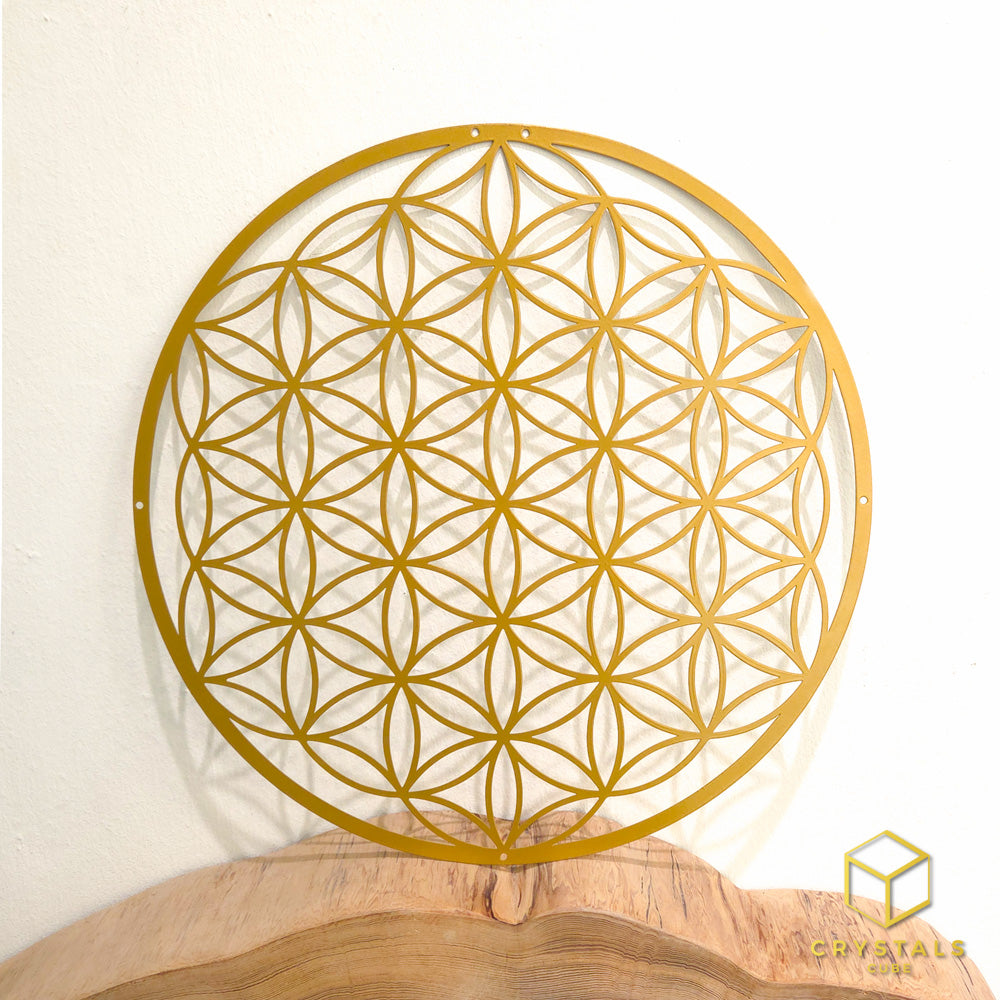 Flower of life Metal Wall Art - 40cm Energy Grid