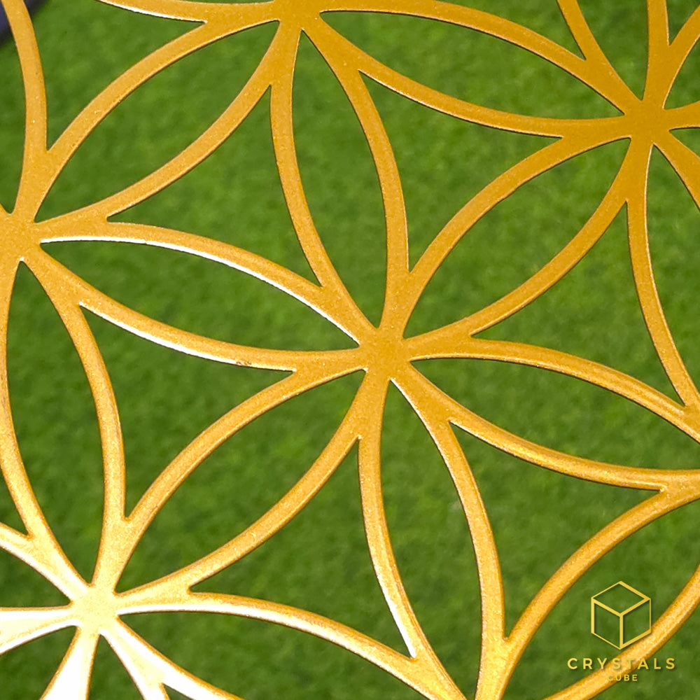 Flower of life Metal Wall Art - 40cm Energy Grid