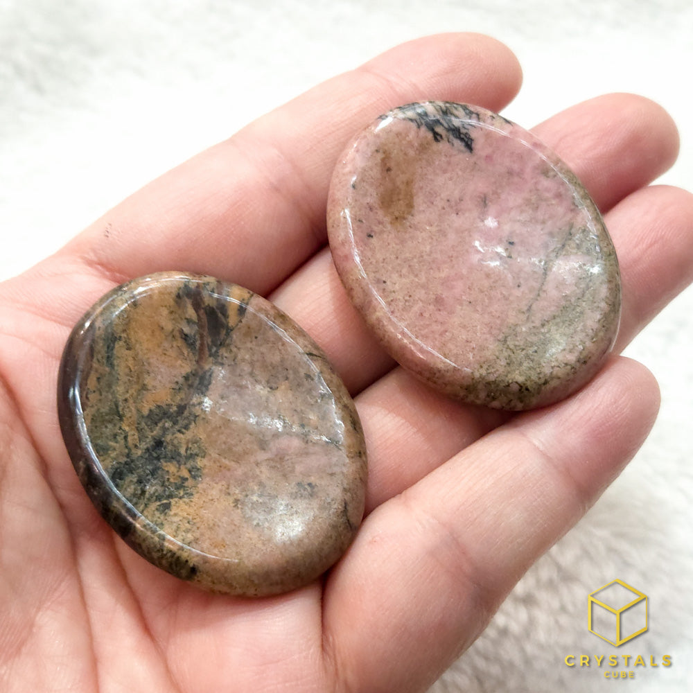 Rhodonite Worry Stone