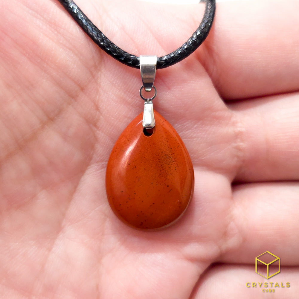 Red Jasper Teardrop Pendant