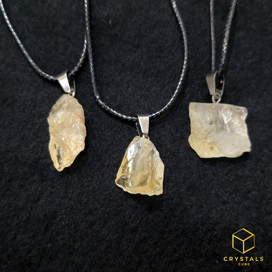 Citrine Raw Pendant