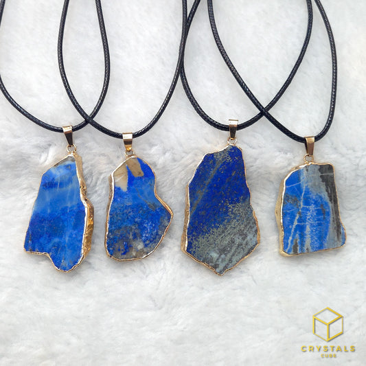 Lapis Lazuli Slice Pendant