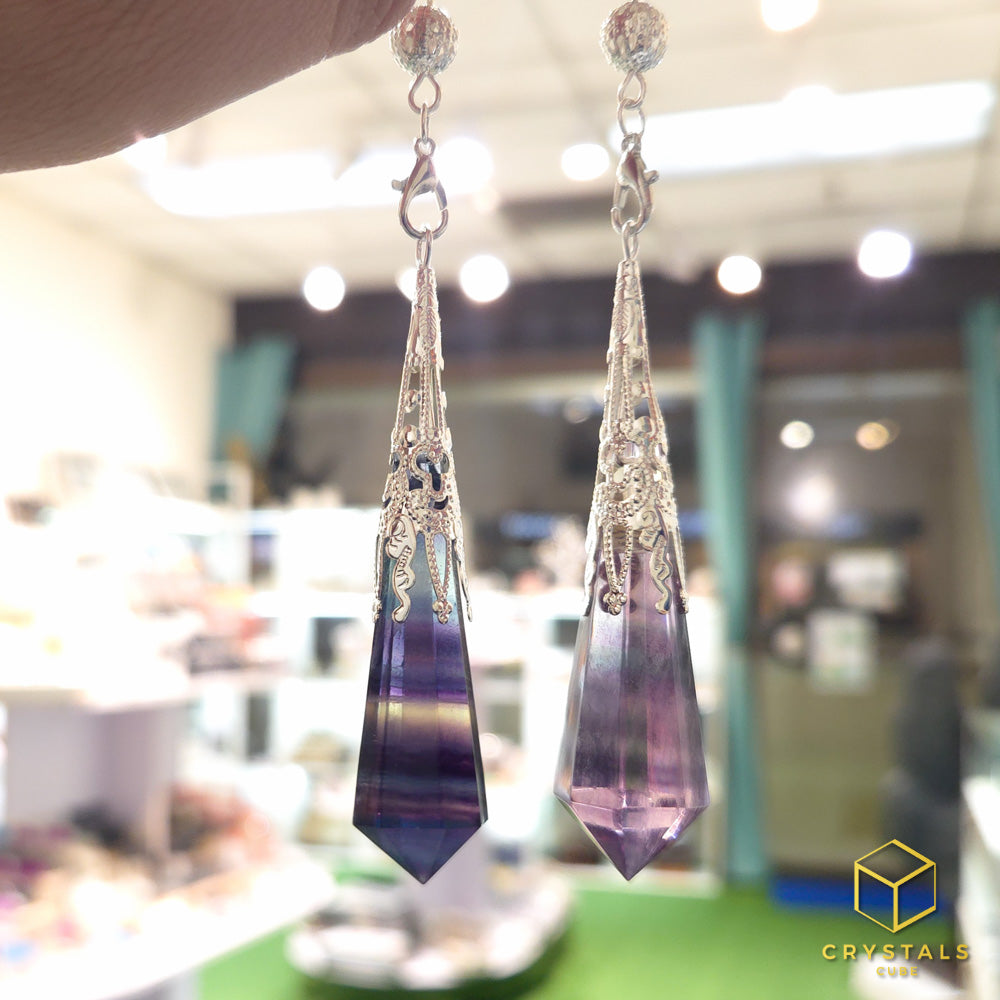 Rainbow Fluorite Pendulum