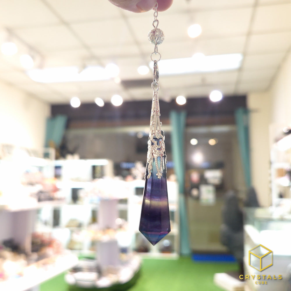 Rainbow Fluorite Pendulum