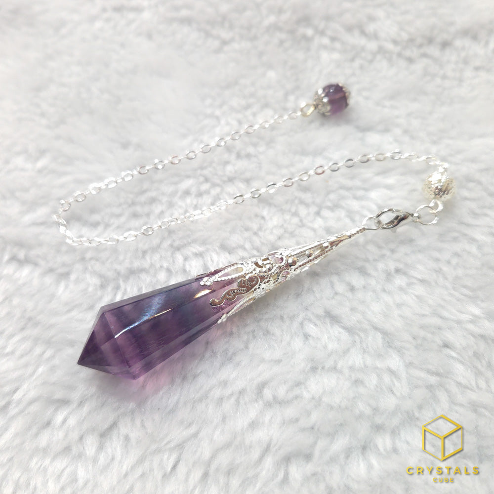 Rainbow Fluorite Pendulum