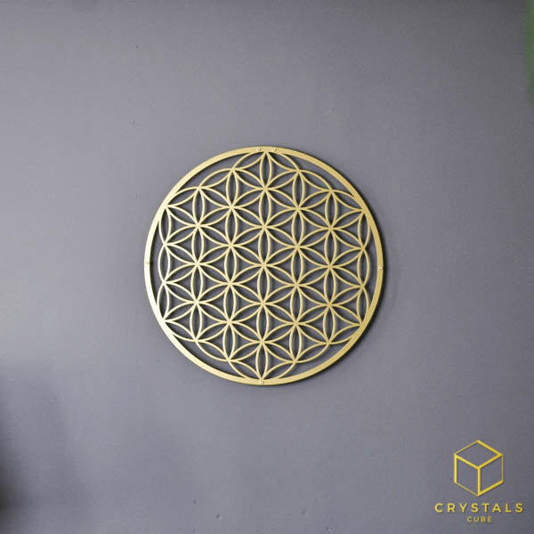 Flower of life Metal Wall Art - 40cm Energy Grid