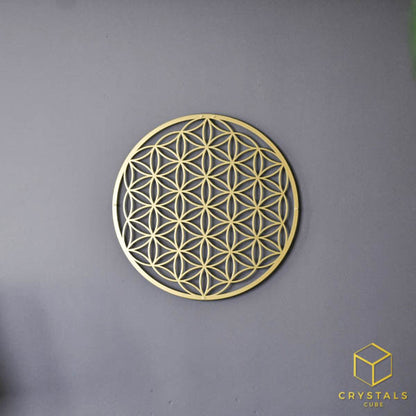Flower of life Metal Wall Art - 40cm Energy Grid