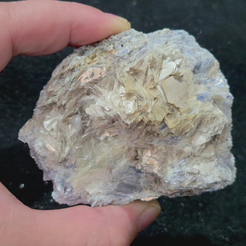 Blue Kyanite with Mica & Quartz Raw
