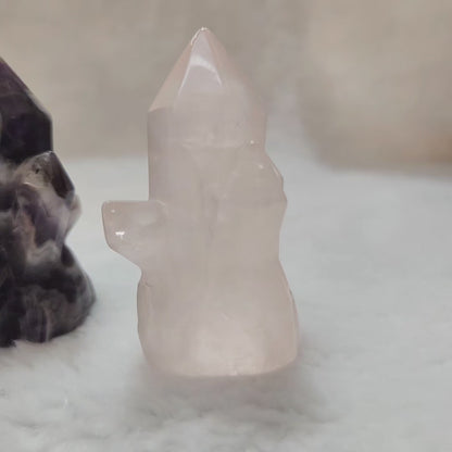Crystal Cluster Carving - Amethyst, Citrine & Rose Quartz