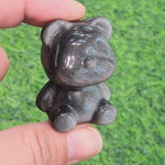 Load and play video in Gallery viewer, Silver Sheen Obsidian Bear
