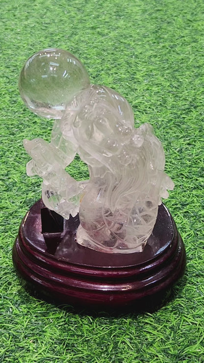 Clear Quartz Chinese Dragon