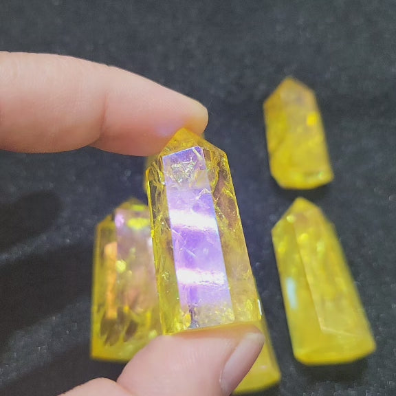 Sunshine Aura Quartz Point