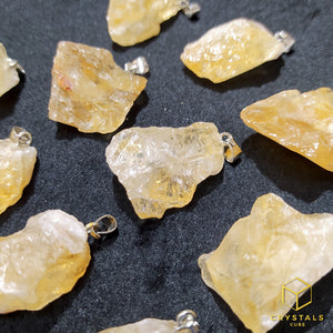 Citrine Raw Pendant