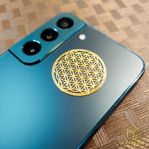 Flower of life & Metatron’s Cube  - Metal Energy Sticker