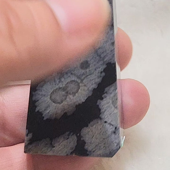 Snowflake Obsidian Point