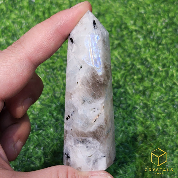 Rainbow Moonstone Point
