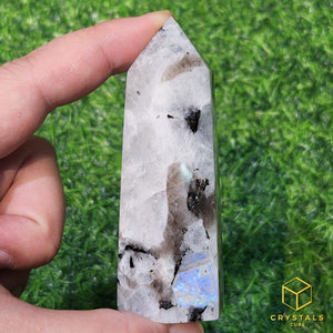 Rainbow Moonstone Point