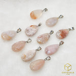 Load image into Gallery viewer, Sakura (Cherry Blossom) Agate Pendant
