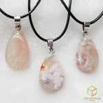 Load image into Gallery viewer, Sakura (Cherry Blossom) Agate Pendant
