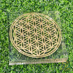 Load image into Gallery viewer, Flower of life - Metal Energy Grid Board
