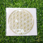 Load image into Gallery viewer, Flower of life &amp; Metatron’s Cube - Metal Energy Sticker
