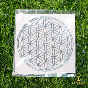 Flower of life & Metatron’s Cube - Metal Energy Sticker