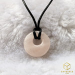 Load image into Gallery viewer, Rose Quartz Round Pendant - Small
