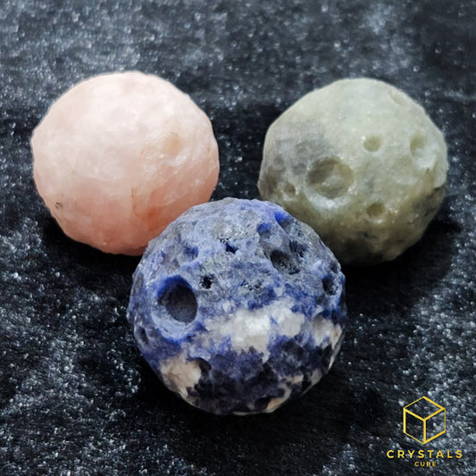 Moon Planet Sphere - Labradorite, Rose Quartz & Sodalite