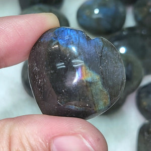 Labradorite Heart