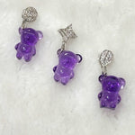 Load image into Gallery viewer, Amethyst Bear Pendant

