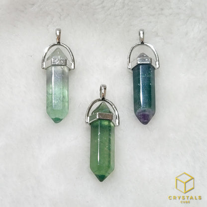 Fluorite Double Point Pendant