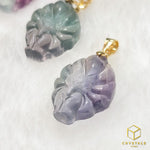 Load image into Gallery viewer, Fluorite Fox Pendant
