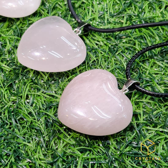 Rose Quartz Heart Pendant