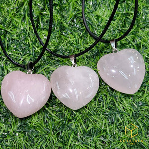 Rose Quartz Heart Pendant