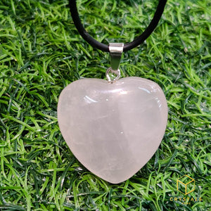 Rose Quartz Heart Pendant