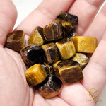 Load image into Gallery viewer, Tiger&#39;s Eye Mini Cube Tumble
