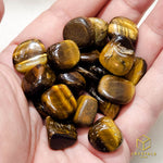 Load image into Gallery viewer, Tiger&#39;s Eye Mini Tumble - 5pcs
