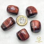 Load image into Gallery viewer, Tiger&#39;s Eye Tumble - Red
