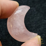Load image into Gallery viewer, Rose Quartz Crescent Moon

